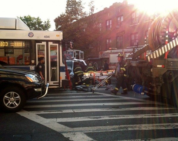 Minivan and Bus Crash, Cortelyou/CIA, via Matt Landfield