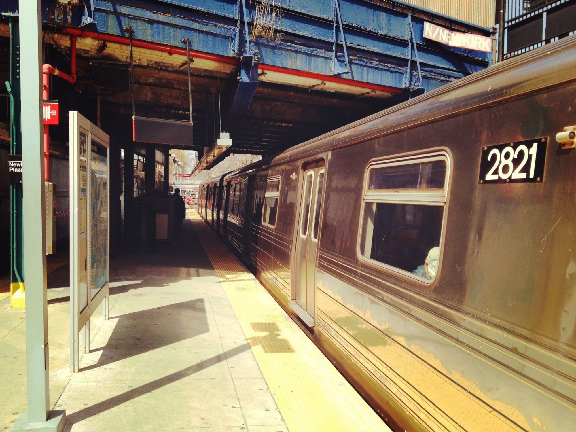 Subway B/Q Train at Newkirk Plaza Platform