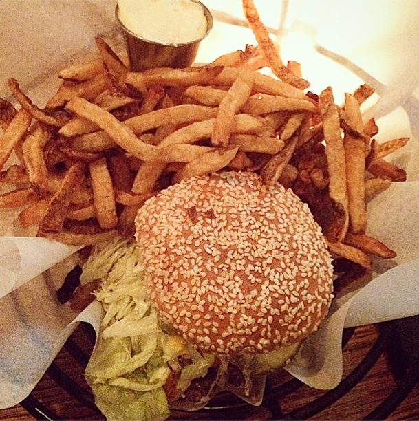 Dram Shop burger via savortheslope on instagram