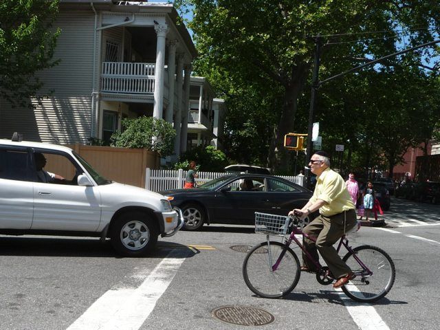 Bicyclist on Cortelyou