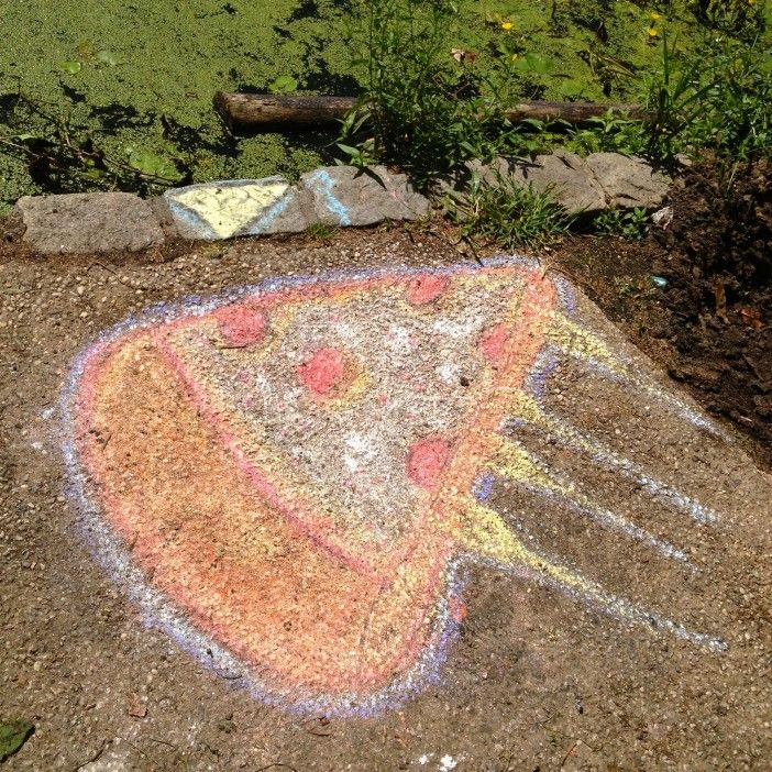 Chalk Pizza at Prospect Park