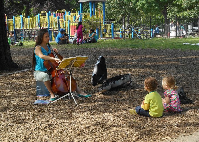 fort greene park music kids by Brien Foy