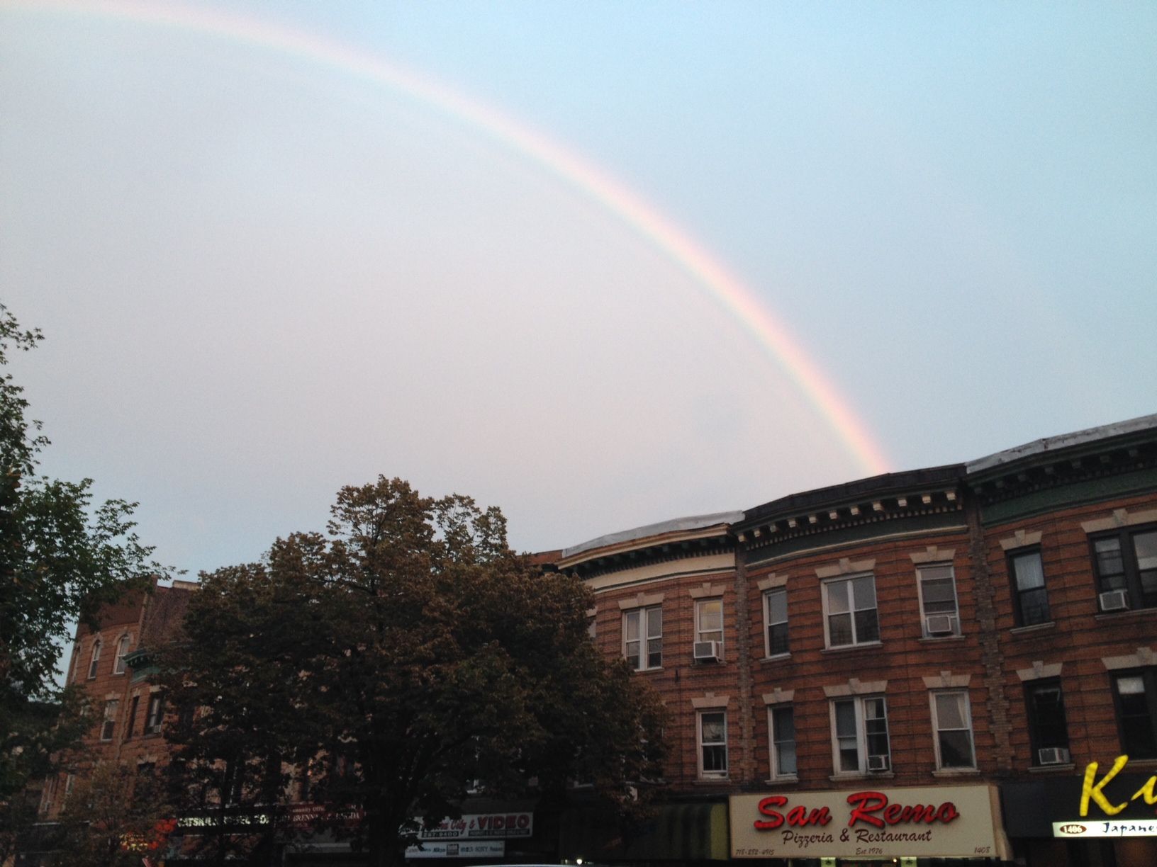 the rainbow ends at San Remo