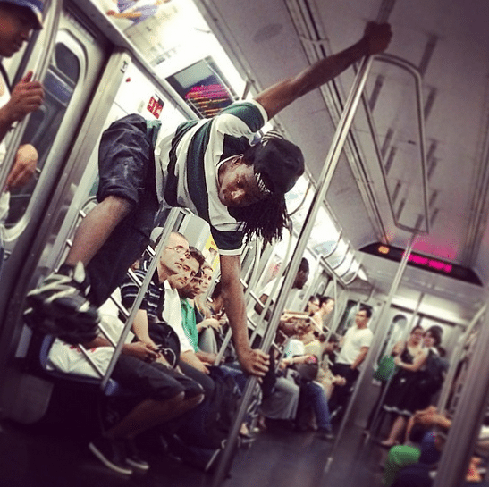 Q subway train