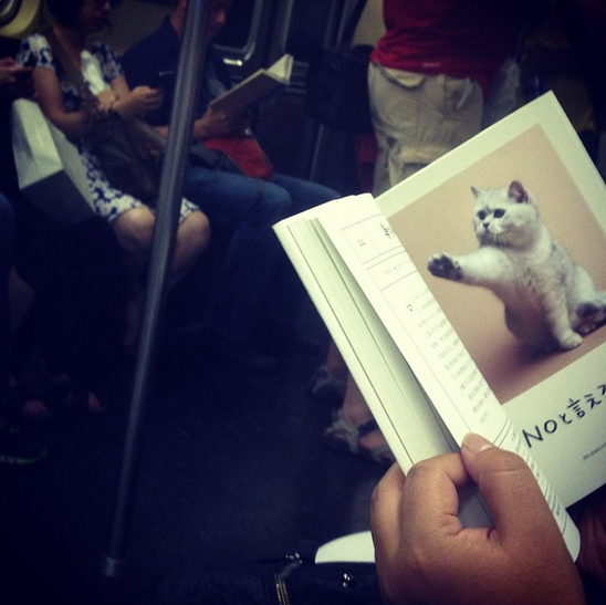 reading on the subway