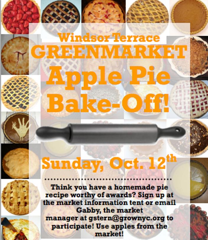 Windsor Terrace greenmarket apple pie bake-off