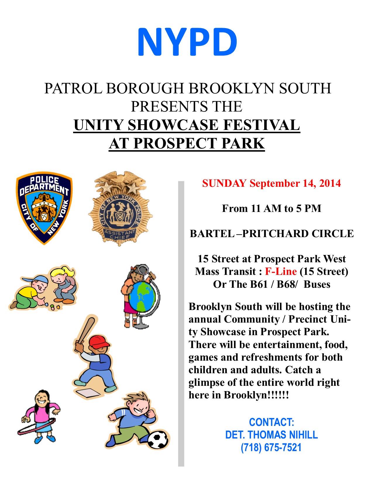 patrol borough brooklyn south unity festival