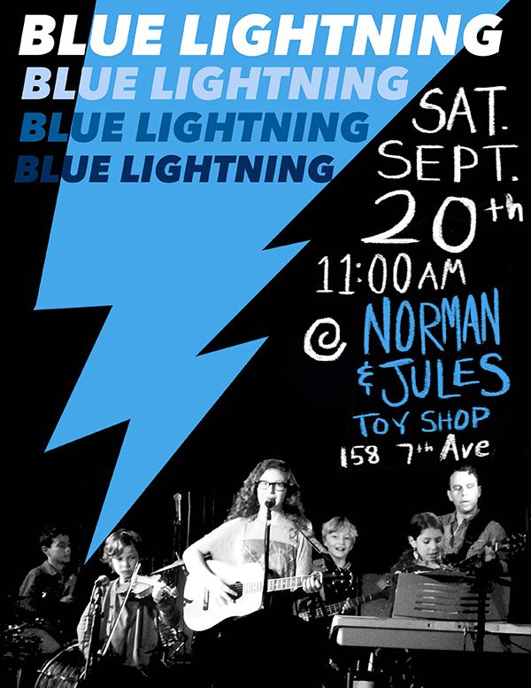 Blue Lightning show flyer