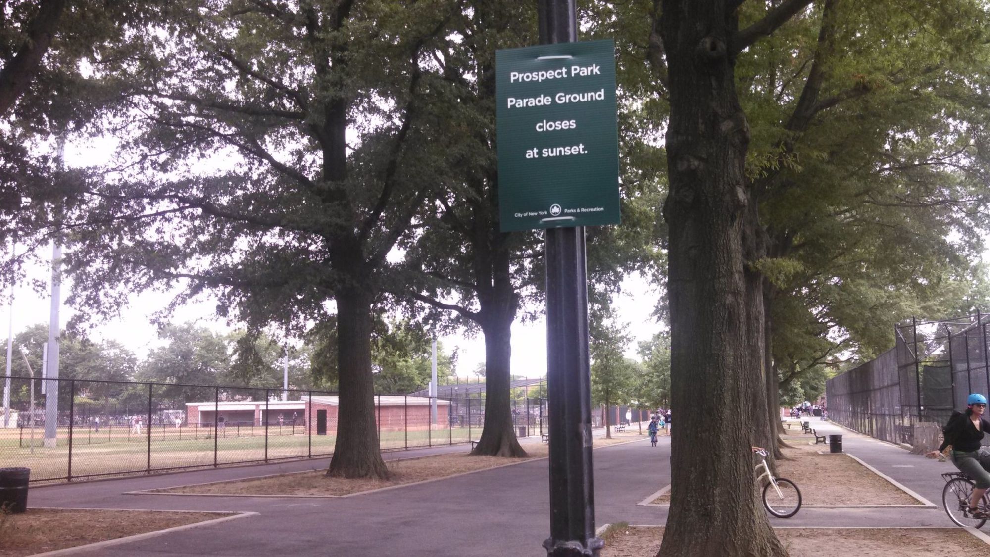 Prospect Park Parade Grounds sign