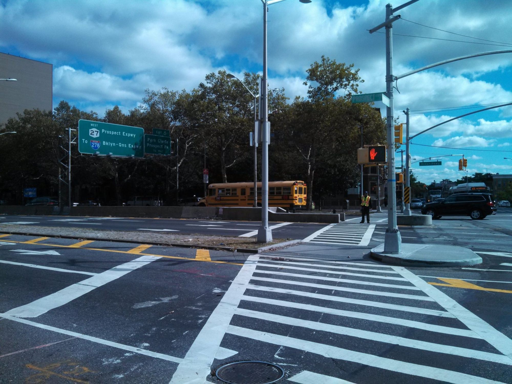 Ocean Parkway and Church Avenue intersection