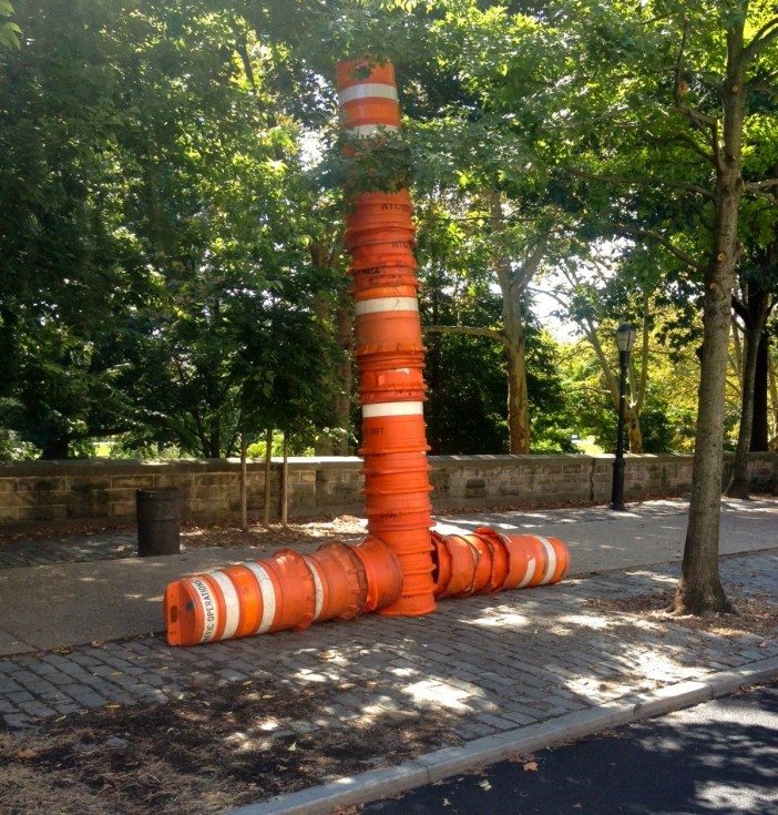 alien-designed traffic safety cones barrels