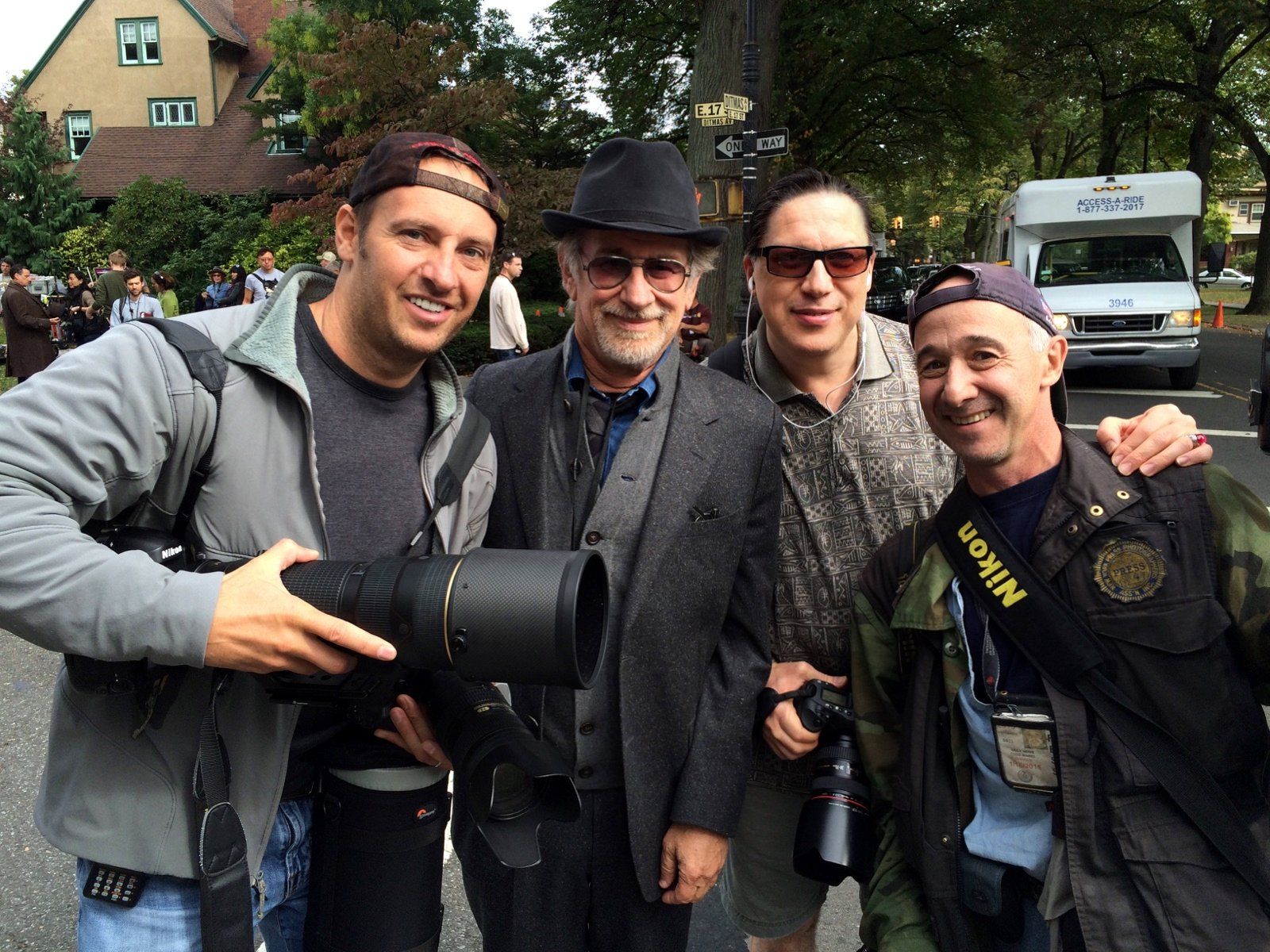 Alex Kritsky St. James Place photogs with Spielberg