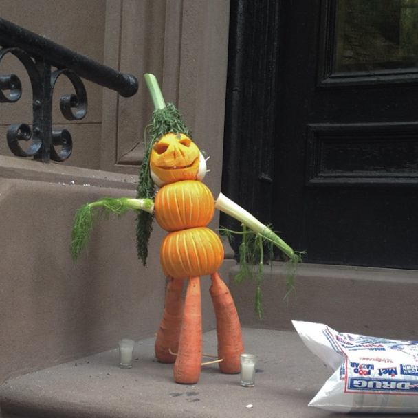 halloween veggie creature via fortgreenepark