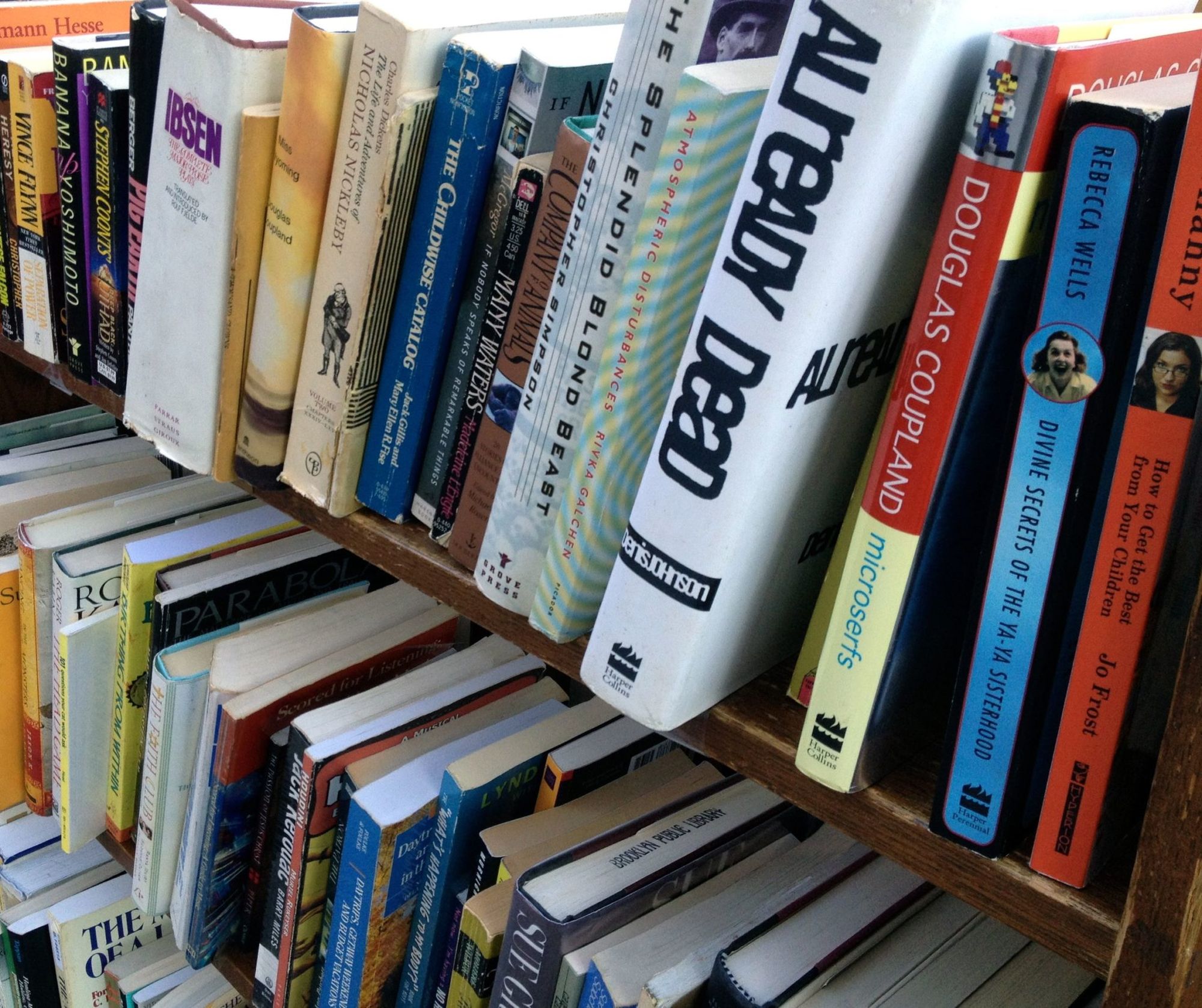 books at library book sale