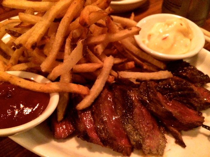 Hunger Pang's steak and fries. (Photo by Anna Gustafson/Ditmas Park Corner)