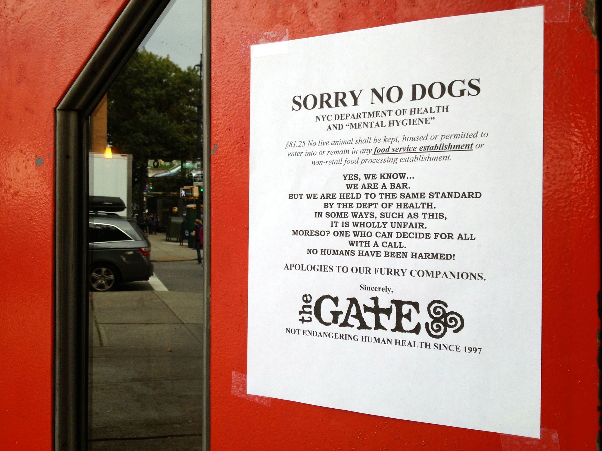 DOH Ruins All Our Fun And Bans Dogs At The Gate