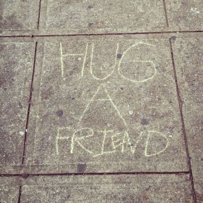 hug a friend