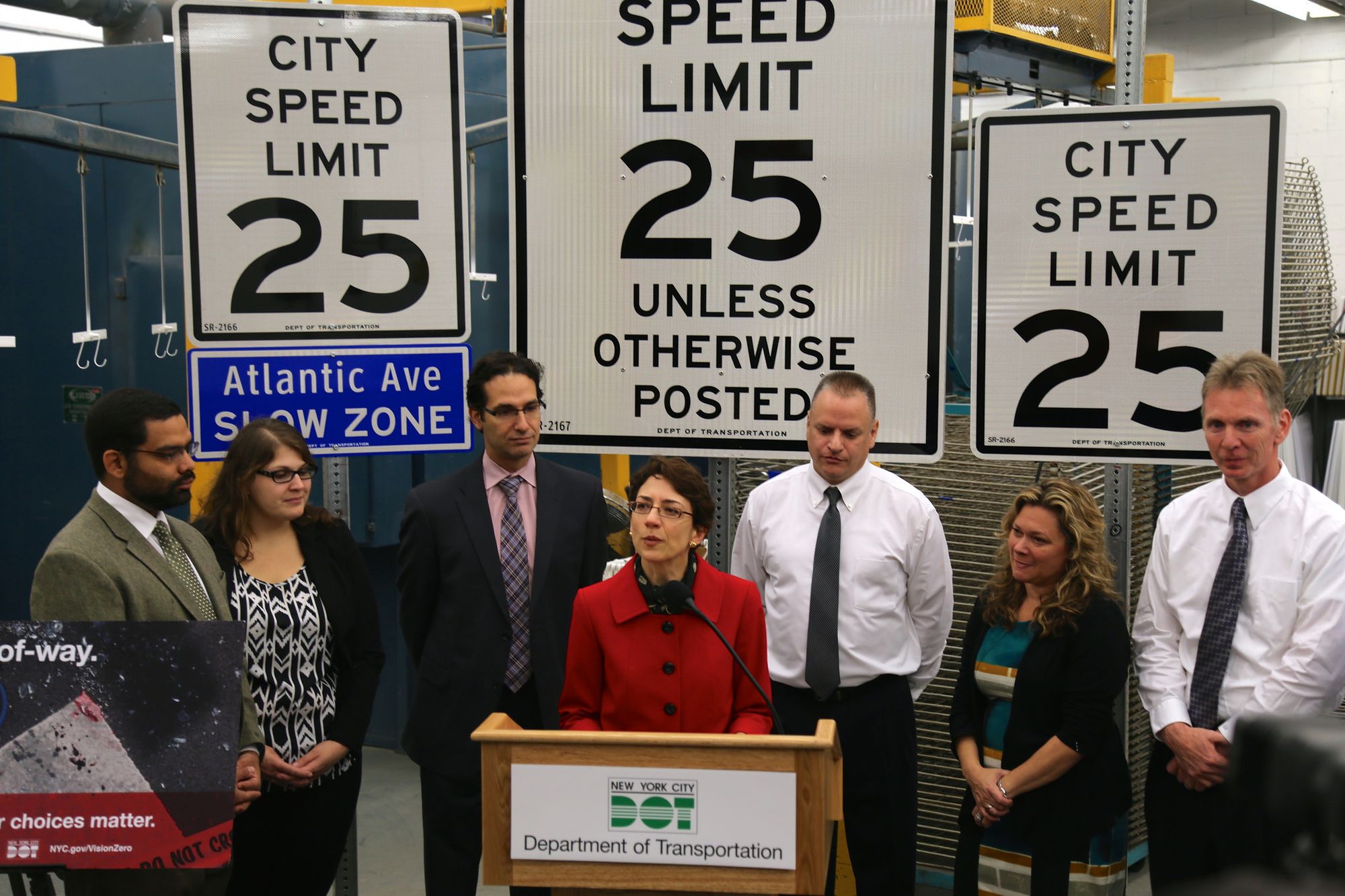 25mph speed limit:photo by city DOT