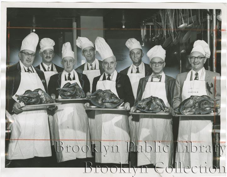 Physicians from Cumberland Hospital celebrate Thanksgiving in 1952.