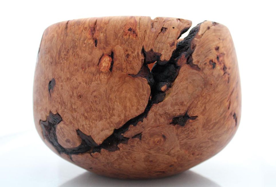 Gautreau, Phil-Maple Burl Bowl with Bark Inclusions