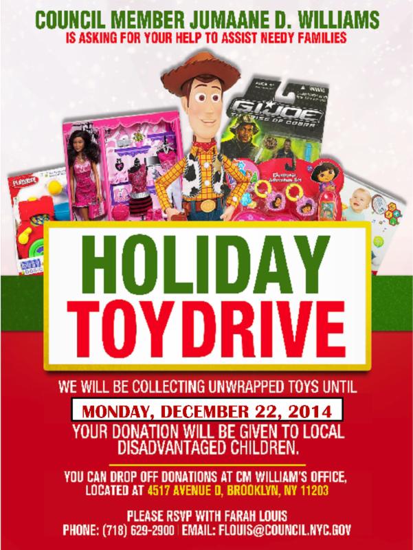 Jumaane Williams toy drive