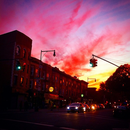 Cortelyou Road sunset