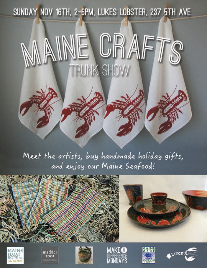 Maine Craft Trunk Show at Luke's Lobster