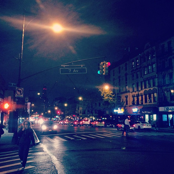 flatbush ave at 7th ave at night