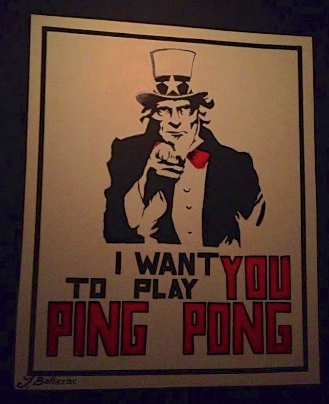 brooklyn eats on myrtle ping pong sign