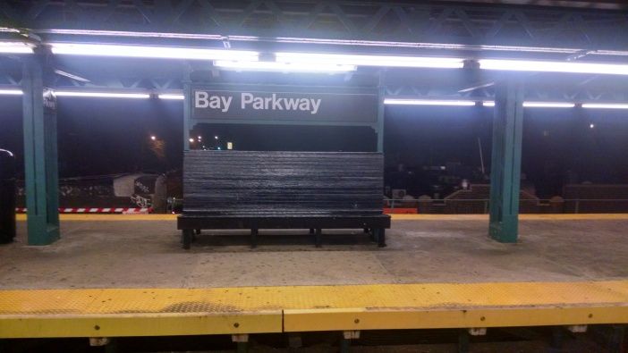 Bay parkway bench