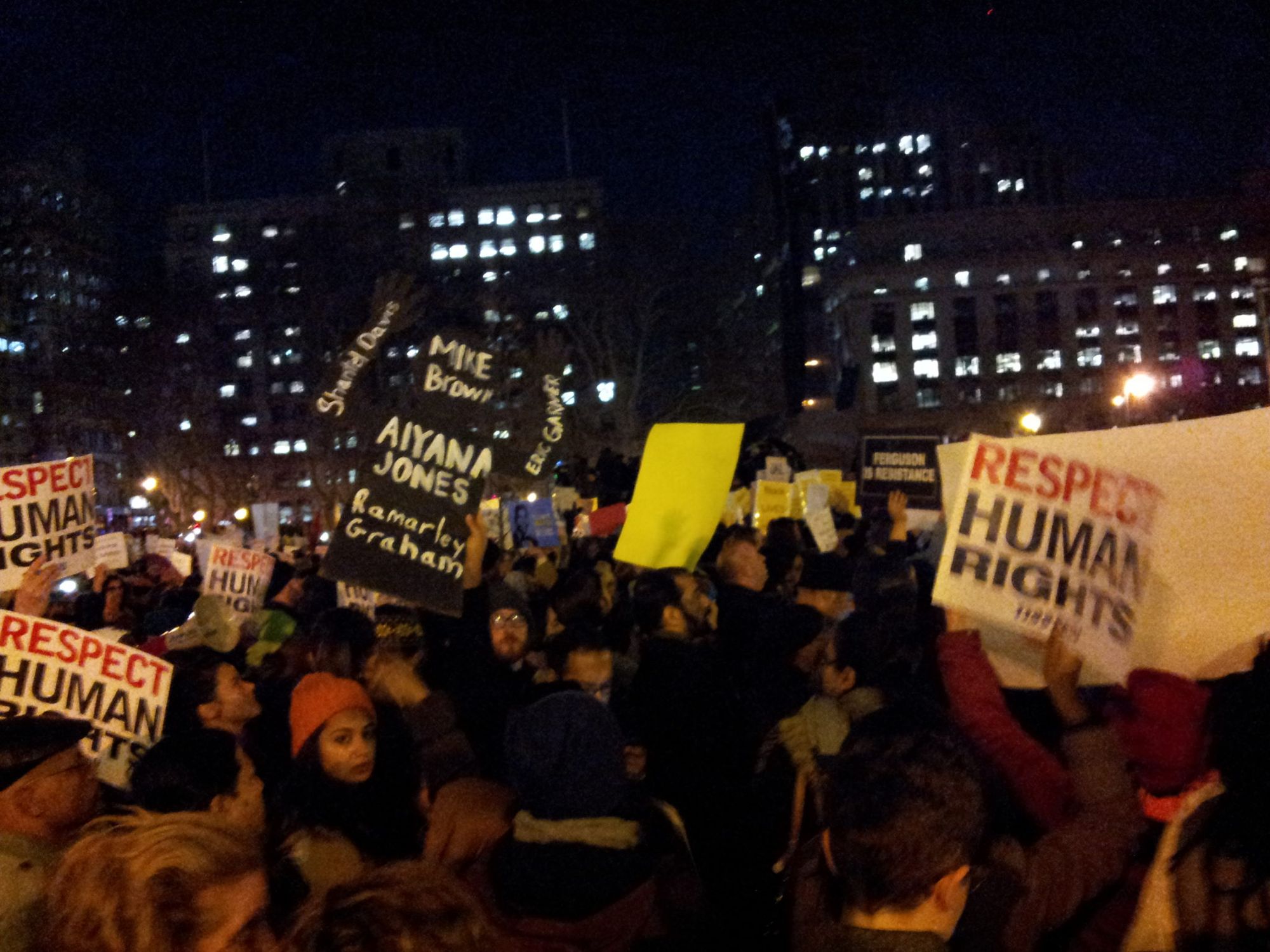 Flatbush Tenant Coalition at Eric Garner protest