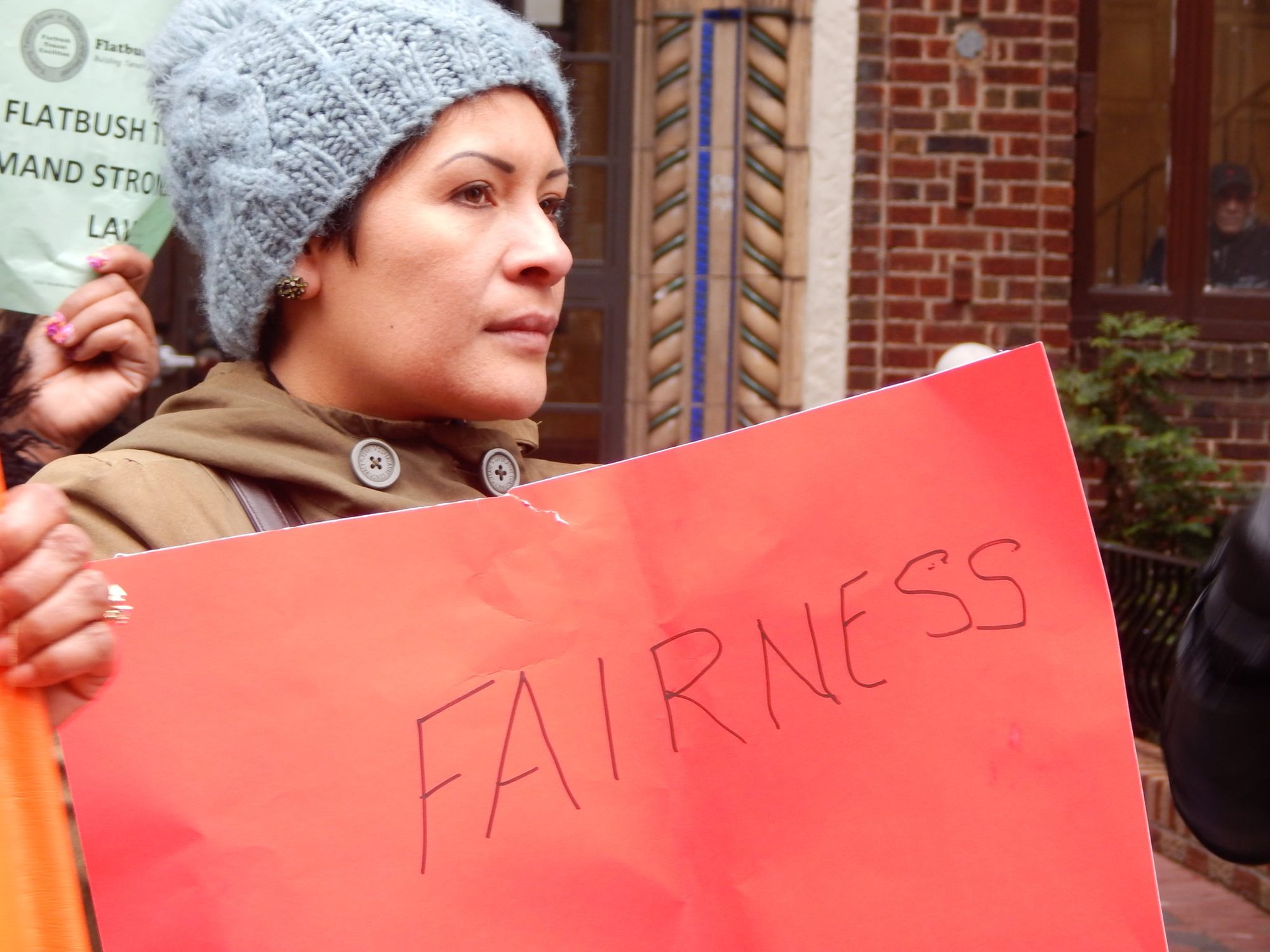 Flatbush Tenant Coalition housing justice march Rosa Martinez