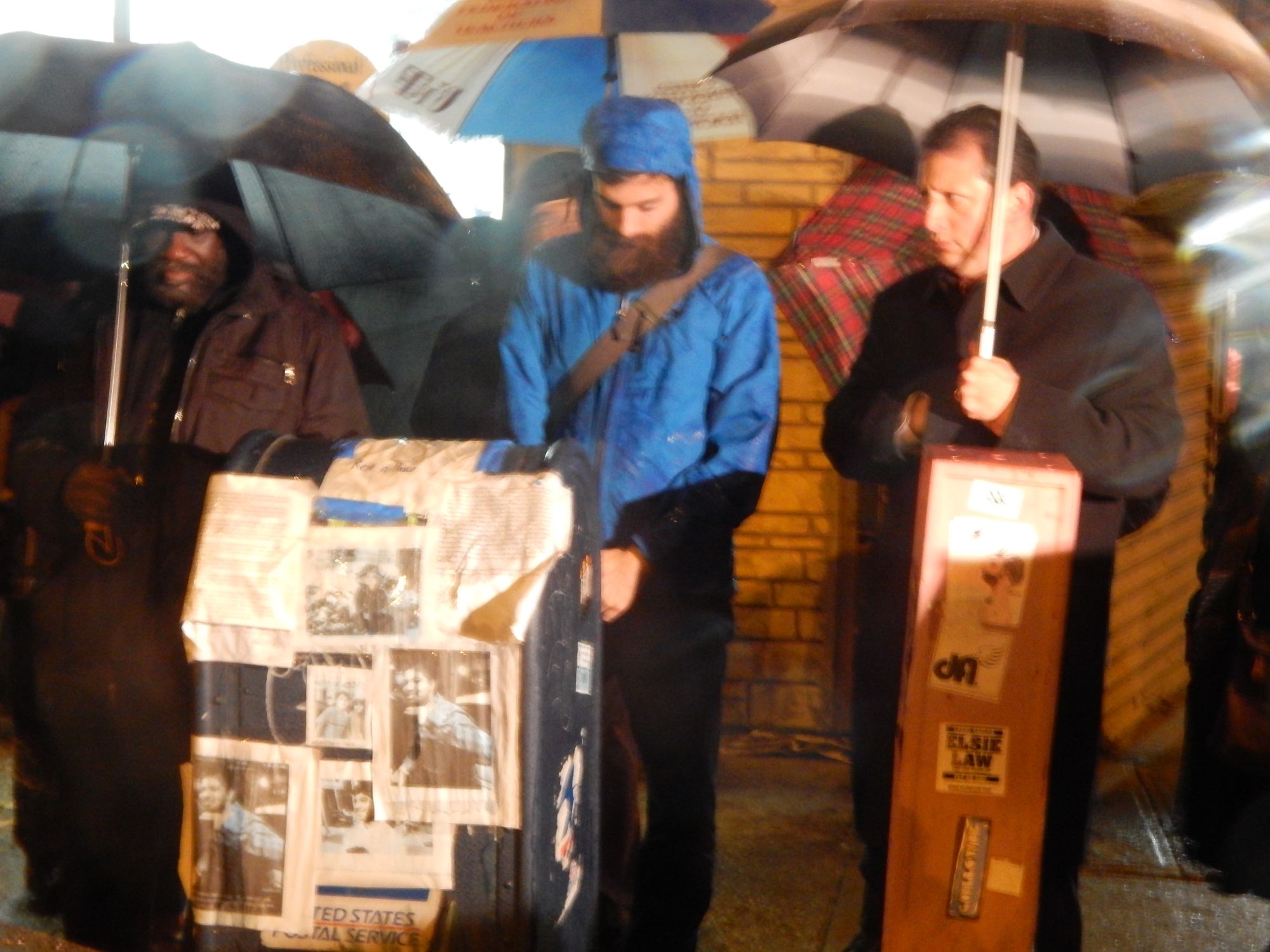 Councilman Brad Lander and other neighbors gathered for a vigil for Mohammad Naiem Uddin last week.