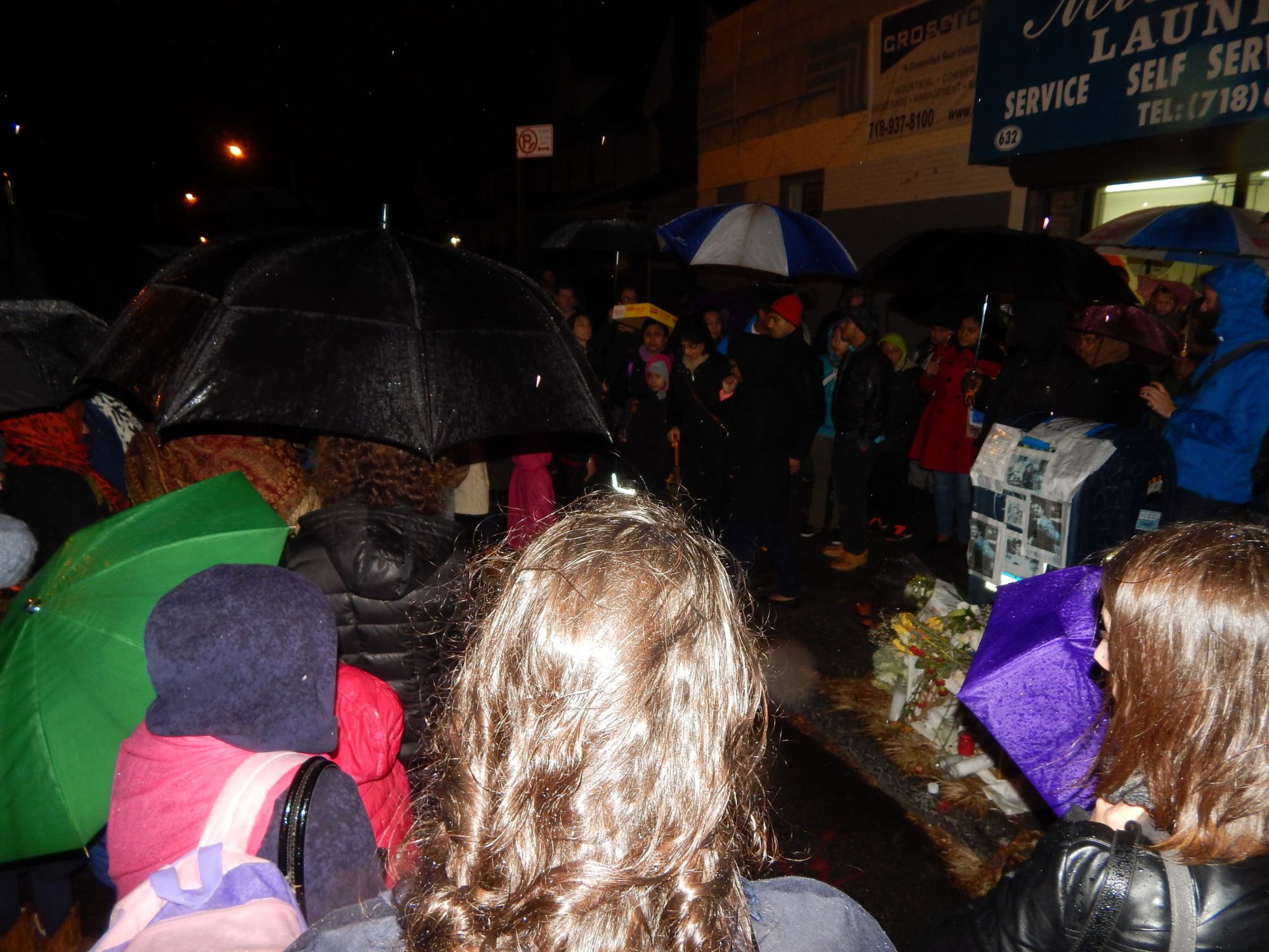 Naiem Uddin vigil crowd