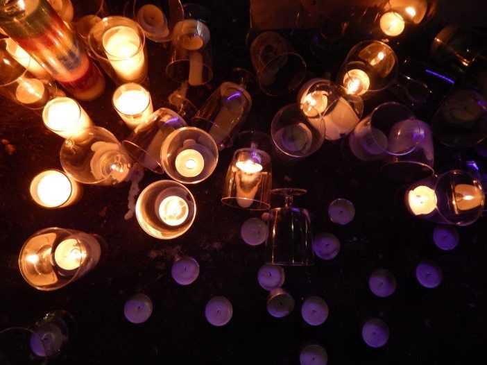 Peshawar vigil candles