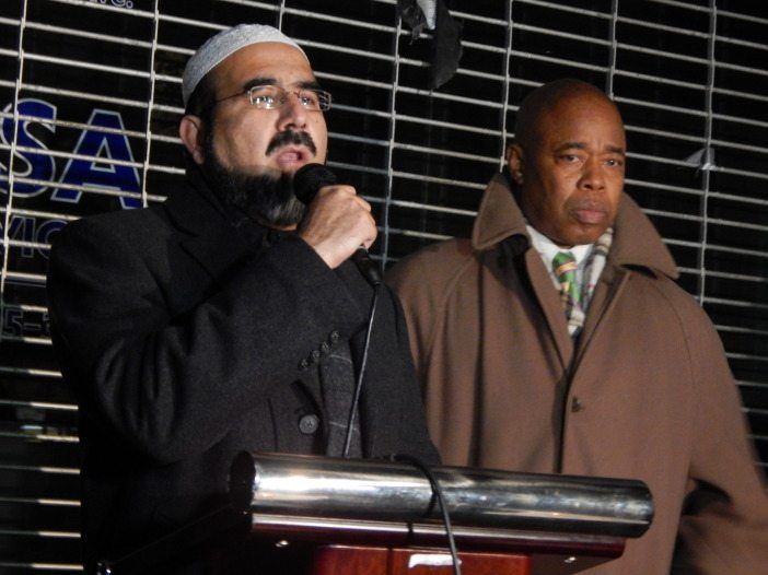 Peshawar vigil imam and Eric Adams