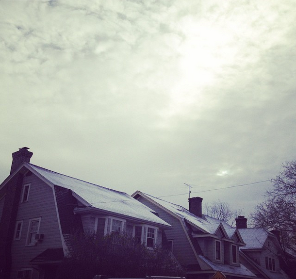 houses with snow