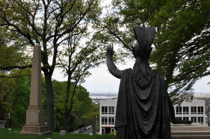 minerva statue at green-wood cemetery