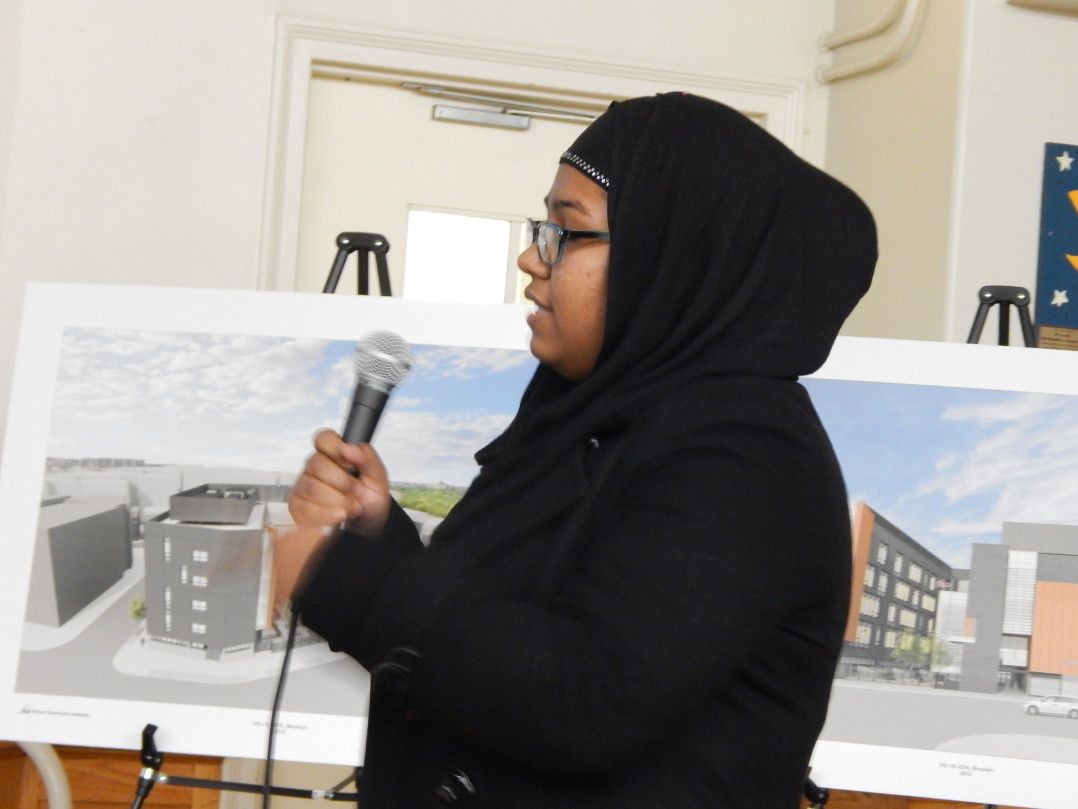 Rabia, the sister of Naiem Uddin, urged the DOT to eliminate turns at Caton Avenue and E. 7th Street, where her brother was killed by a hit-and-run driver.