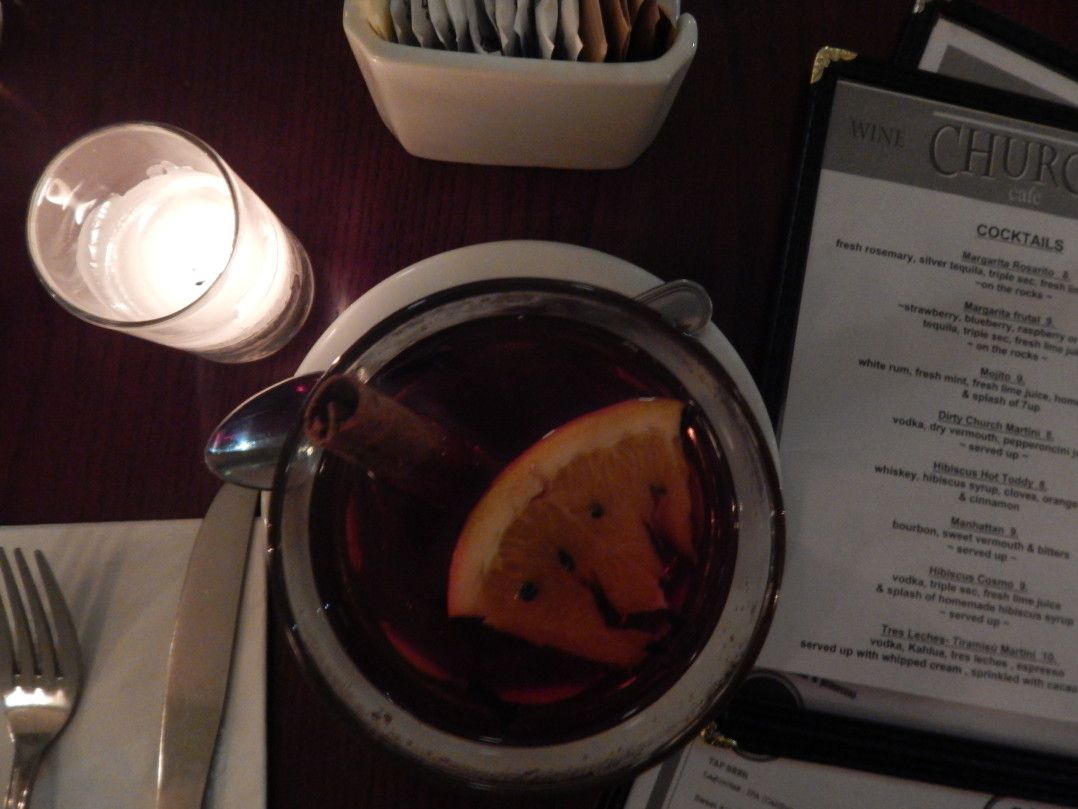 Church Cafe Wine Bar hibiscus hot toddy 2