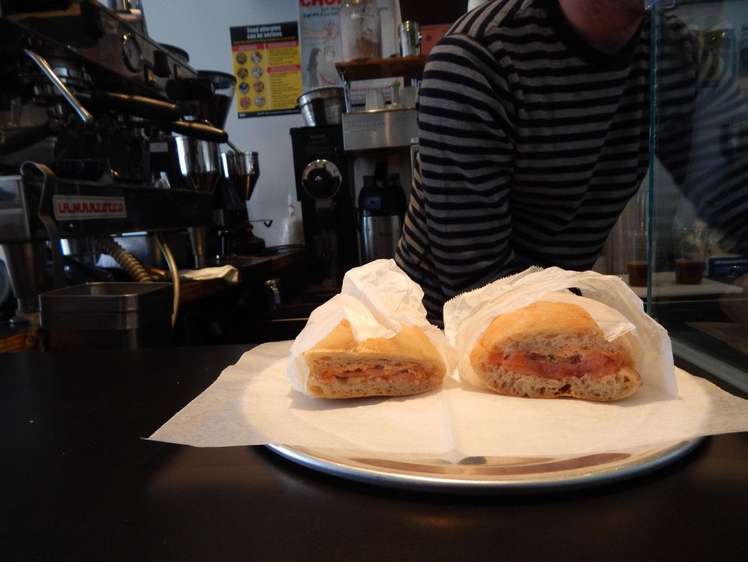 ELK opening sandwich at front counter