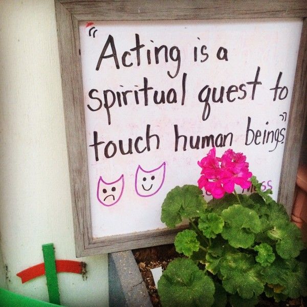 Acting is