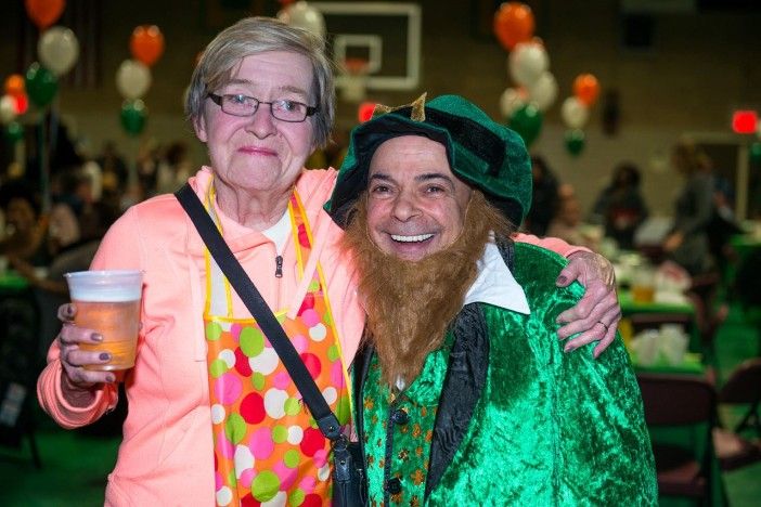 Even a leprechaun attended Saturday's fundraiser. Photo by Mike Sheehan