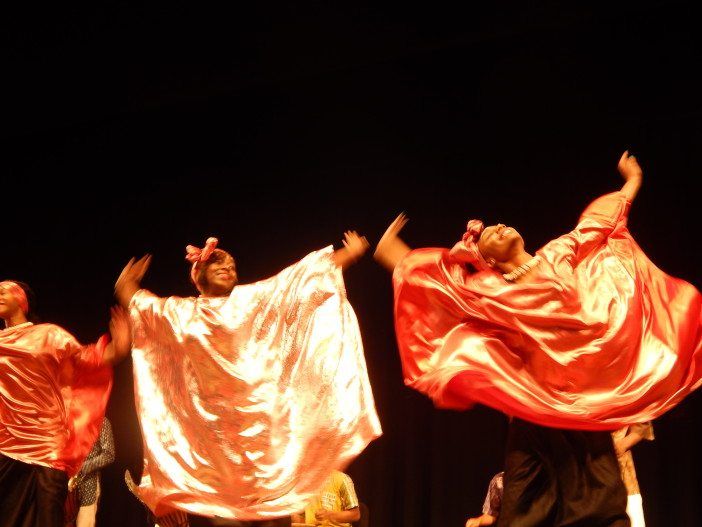 Dancers from the Ifetayo Youth Ensemble performed.