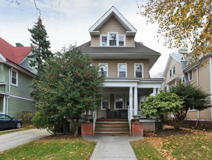 One of the homes featured in the New York Times article on Ditmas Park is this house at 663 Rugby Road, which is being sold for $1.7 million.