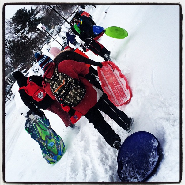 sledding