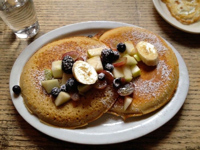 brunch at Alchemy: sweet Guinness pancakes