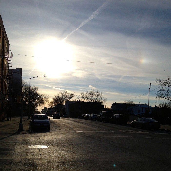 south slope streets: 6th ave sun flare