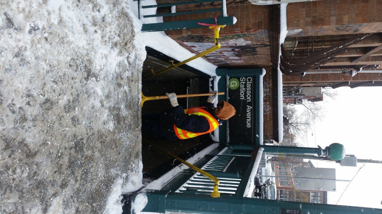 snow removal classon avenue station