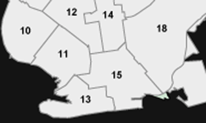 A map of local Community Board borders. (Source: nyc.gov)